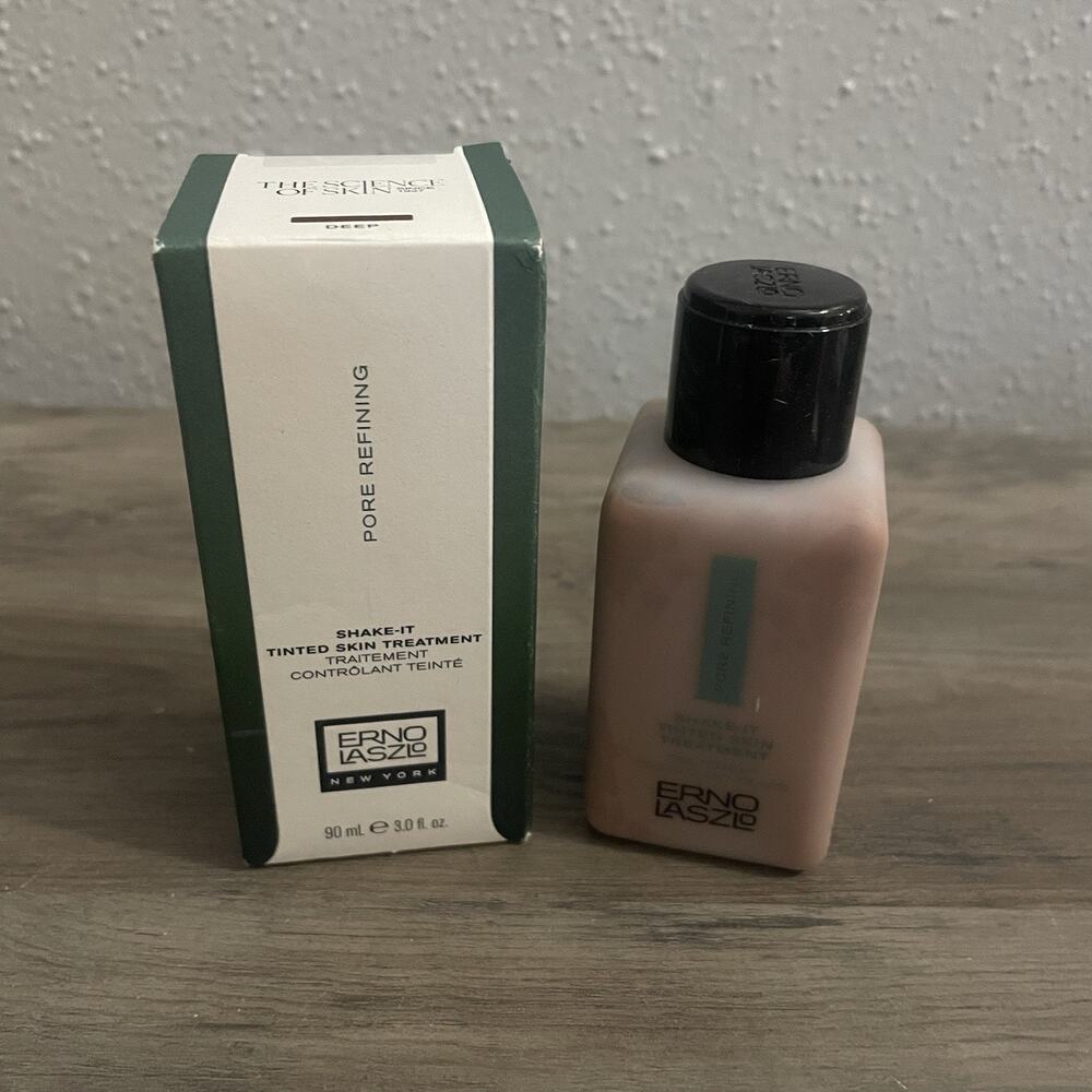 NIB Erno Laszlo Shake It Tinted Skin Treatment Pore Refining Shade Deep 90 ml
